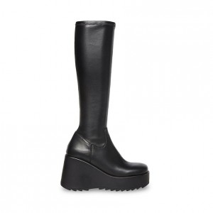 Women Steve Madden Duke 30 Platforms Black | 0471925-FV