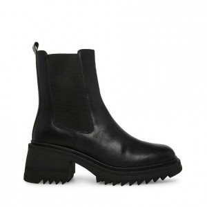 Women Steve Madden Garth Lug Sole Platforms Black | 6475138-WJ