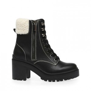 Women Steve Madden Jaydin-f Platforms Black | 2870416-QY