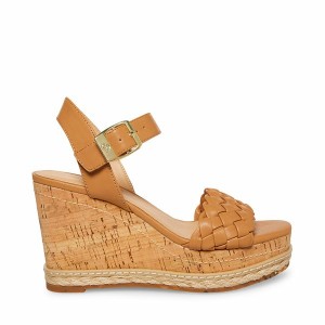 Women Steve Madden Jitney Platforms Brown | 8134796-MK