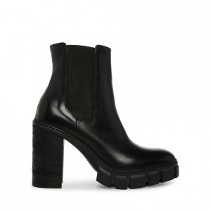 Women Steve Madden Merrick Block Platforms Black | 9586703-XY