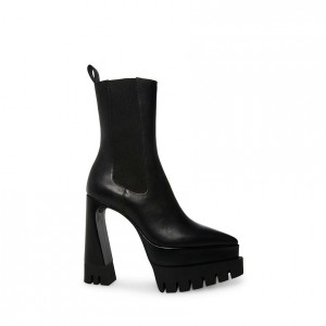 Women Steve Madden Millie Platforms Black | 9301264-YF