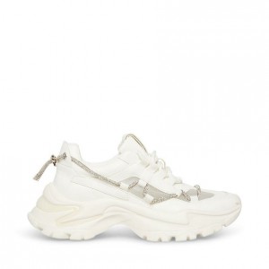 Women Steve Madden Miracles Platforms White | 3495708-RH