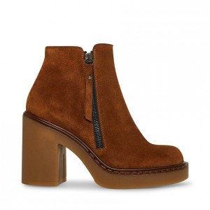 Women Steve Madden Moby Platforms Brown | 1752089-IO