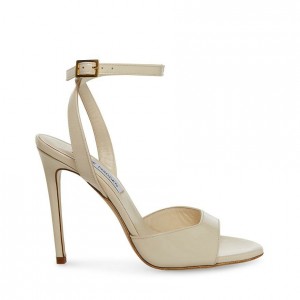 Women Steve Madden Naryssa Strappy Heels Beige | 3549627-KI