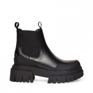 Women Steve Madden Nicki Lug Sole Platforms Black | 5713620-BY