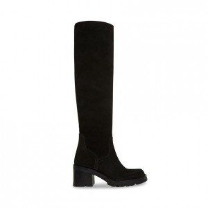 Women Steve Madden Notion Platforms Black | 5987403-VJ