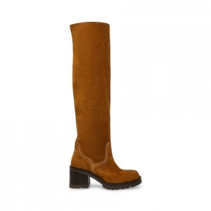 Women Steve Madden Notion Platforms Brown | 7390152-VI