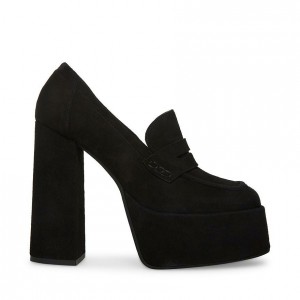 Women Steve Madden Paris Platforms Black | 3695871-TJ