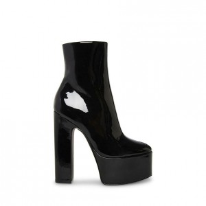 Women Steve Madden Passion Platforms Black | 8476215-FT