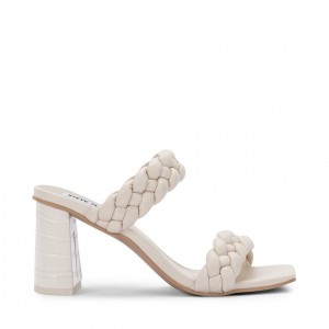 Women Steve Madden Paxton Heels White | 3152876-RF