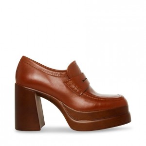 Women Steve Madden Perry Platforms Brown | 9207648-NJ