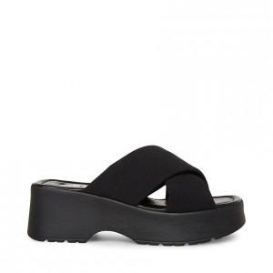 Women Steve Madden Phoebe Platforms Black | 9264103-IM