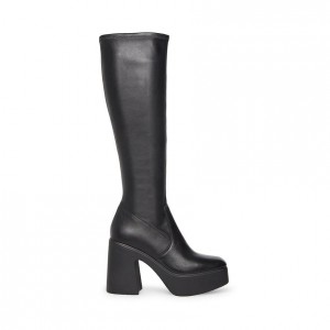 Women Steve Madden Phoenix Platforms Black | 3902487-UW