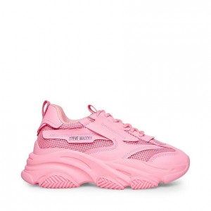 Women Steve Madden Possession Platforms Pink | 2608517-NE