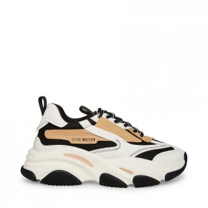 Women Steve Madden Possession Tan Platforms Black Brown | 9561403-BF
