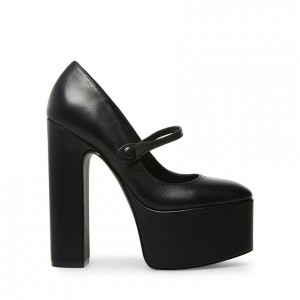Women Steve Madden Prisila Platforms Black | 5293406-SV