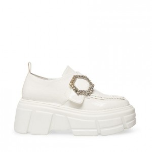 Women Steve Madden Regal Platforms White | 7340129-VT