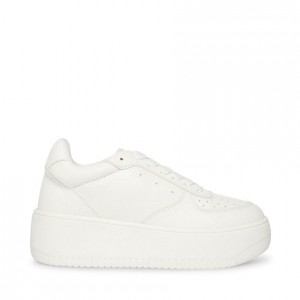 Women Steve Madden Rocket Platforms White | 2930458-QK