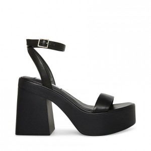 Women Steve Madden Rosetta Heels Black | 4682097-EM