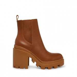 Women Steve Madden Roxie Chelsea Platforms Brown | 7896023-GK