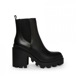 Women Steve Madden Roxie Chelsea Platforms Black | 6950843-ZH