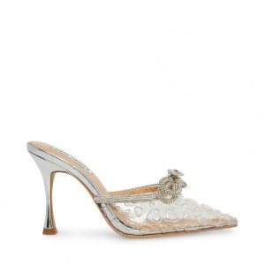 Women Steve Madden Royal Pointed Toe Mule Heels Brown | 9140273-UB