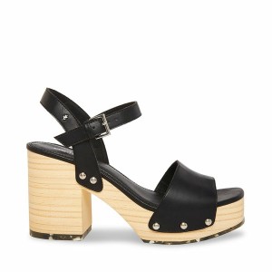 Women Steve Madden Rubyy Heels Black | 7543196-GQ