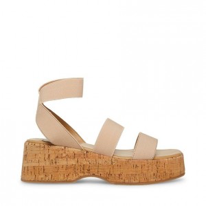 Women Steve Madden Sashes Platforms Pink Multicolor | 1958342-PH