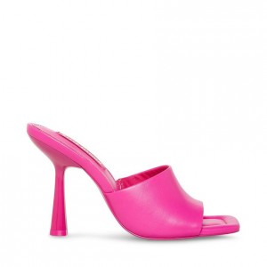 Women Steve Madden Selene Square Toe Heels Pink | 0152874-YR