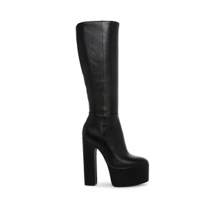 Women Steve Madden Shanti Platforms Black | 7084159-IH