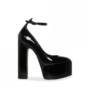 Women Steve Madden Skyrise Platforms Black | 2764830-XN