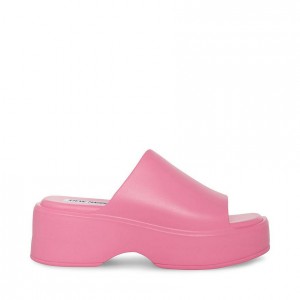 Women Steve Madden Slinky-j Platforms Pink | 1083972-QU