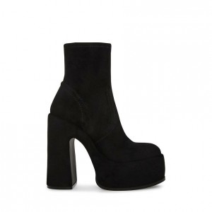 Women Steve Madden Stassie Platforms Black | 5927014-MB