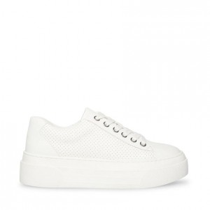 Women Steve Madden Studio Platforms White | 6059428-DV