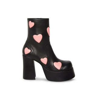 Women Steve Madden Sweetheart Platforms Black | 3941706-PX
