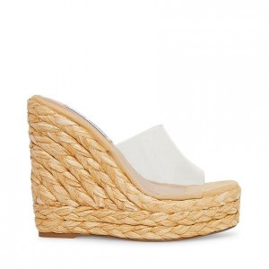 Women Steve Madden Tabitha Wedge Mule Platforms Brown | 4071528-RV
