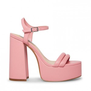 Women Steve Madden Tille Platforms Pink | 0659782-UP