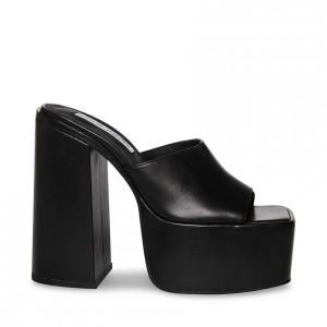 Women Steve Madden Trixie Super Block Platforms Black | 2135784-DR