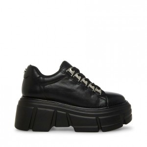 Women Steve Madden Turbo Platforms Black | 6840531-DW